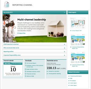 Home Retail Group annual report website